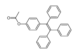 4-(1,2,2-triphenylvinyl)phenyl acetate结构式