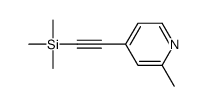 trimethyl-[2-(2-methylpyridin-4-yl)ethynyl]silane结构式