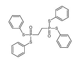 [2-bis(phenylsulfanyl)phosphorylethyl-phenylsulfanylphosphoryl]sulfanylbenzene结构式