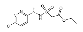 ethyl 2-((2-(6-chloropyridazin-3-yl)hydrazinyl)sulfonyl)acetate结构式
