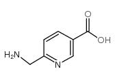 6-氨基甲基-(9ci)-3-吡啶羧酸结构式