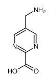 5-氨基甲基-2-嘧啶羧酸结构式