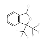 9-chloro-7,7-bis(trifluoromethyl)-9$l^{3}-ioda-8-oxabicyclo[4.3.0]nona-1,3,5-triene结构式
