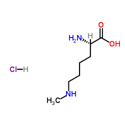 Nε-甲基-L-赖氨酸 盐酸盐结构式