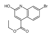 7-溴-2-氧代-1,2-二氢喹啉-4-羧酸乙酯结构式