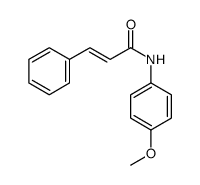 N-(肉桂酰基)-4-甲氧基苯胺结构式