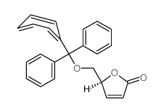 (5S)-5-(trityloxymethyl)-5H-furan-2-one结构式