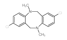 2,8-dichloro-5,11-dimethyl-6,12-dihydrobenzo[c][1,5]benzodiazocine结构式
