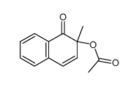 2-methyl-1-oxo-1,2-dihydronaphthalen-2-yl acetate结构式