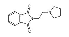 2-(2-(pyrrolidin-1-yl)ethyl)isoindoline-1,3-dione结构式