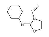 N-cyclohexyl-3-nitroso-oxazolidin-2-imine结构式