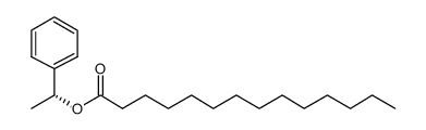 (R)-1-phenylethyl tetradecanoate结构式