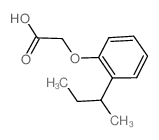 (2-仲丁基苯氧基)乙酸结构式