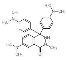 1(2H)-Phthalazinone,7-(dimethylamino)-4,4-bis[4-(dimethylamino)phenyl]-3,4-dihydro-2-methyl-结构式