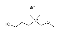 3-hydroxy-N-(methoxymethyl)-N,N-dimethylpropan-1-aminium bromide结构式