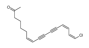 (1Z,3Z,9Z)-1-Chlorohexadeca-5,7-diyne-1,3,9-trien-15-one结构式