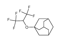 1-((1,1,1,3,3,3-hexafluoropropan-2-yl)oxy)adamantane结构式