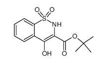 tert-butyl 4-hydroxy-2H-benzo[e][1,2]thiazine-3-carboxylate 1,1-dioxide结构式