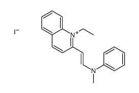 N-[2-(1-ethylquinolin-1-ium-2-yl)ethenyl]-N-methylaniline,iodide结构式