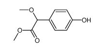 methyl α-methoxy-(p-hydroxyphenyl)acetate结构式