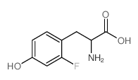 2-氨基-3-(2-氟-4-羟基苯基)-丙酸结构式