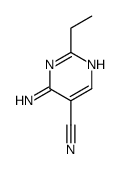 5-Pyrimidinecarbonitrile, 4-amino-2-ethyl- (9CI)结构式