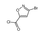 3-bromo-1,2-oxazole-5-carbonyl chloride结构式