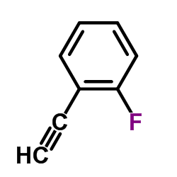 1-乙炔基-2-氟苯结构式