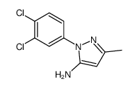 2-(3,4-二氯苯基)-5-甲基-2H-吡唑-3-胺结构式