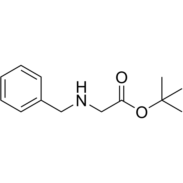 N-BENZYLGLYCINE TERT-BUTYL ESTER结构式