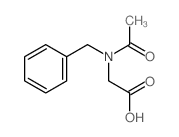 2-(acetyl-benzyl-amino)acetic acid结构式