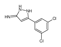 5-(3,5-二氯苯基)-1H-吡唑-3-胺结构式