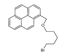 1-(5-bromopentoxymethyl)pyrene结构式