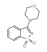7-morpholin-4-yl-9$l^{6}-thia-8-azabicyclo[4.3.0]nona-1,3,5,7-tetraene 9,9-dioxide结构式
