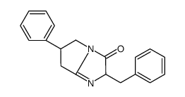 2,5,6,7-Tetrahydro-6-phenyl-2-(phenylmethyl)-3H-pyrrolo(1,2-a)imidazol-3-one结构式