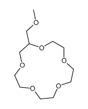 2-(methoxymethyl)-1,4,7,10,13-pentaoxacyclopentadecane结构式