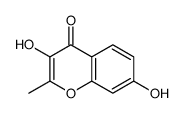 3,7-dihydroxy-2-methylchromen-4-one结构式