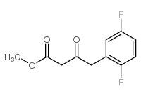 4-(2,5-difluoro-phenyl)-3-oxo-butyric acid methyl ester结构式