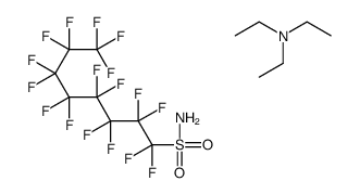 heptadecafluorooctane-1-sulphonamide, compound with triethylamine (1:1)结构式