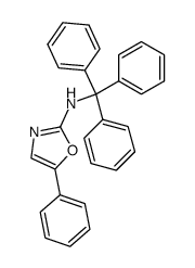 5-phenyl-2-[(triphenylmethyl)amino]oxazole结构式
