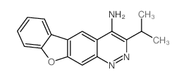 3-propan-2-yl-[1]benzofuro[3,2-g]cinnolin-4-amine结构式