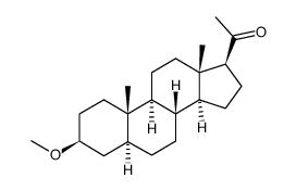 3β-methoxy-5-α-pregnane-20-one结构式