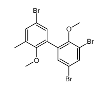 3,5,5'-tribromo-2,2'-dimethoxy-3'-methylbiphenyl结构式