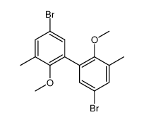 5,5'-dibromo-2,2'-dimethoxy-3,3'-dimethylbiphenyl结构式