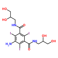 5-氨基-2,4,6-三碘-N,N’-二(2,3-二羟基丙基)-1,3-苯二甲酰胺结构式