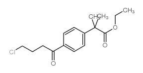 4-(4-氯-1-氧代丁基)-alpha,alpha-二甲基苯乙酸乙酯结构式