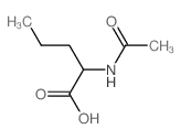 N-乙酰-DL-正缬氨酸结构式