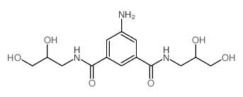 5-氨基-NN′-双(2.3-二羟基丙基)-ISOPHTHALDIAMIDE结构式