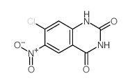 7-chloro-6-nitro-1H-quinazoline-2,4-dione结构式