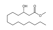 S-(3)-羟肉豆蔻酸,甲基酯结构式